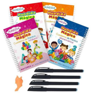 Pack de 4 cuadernos mágicos